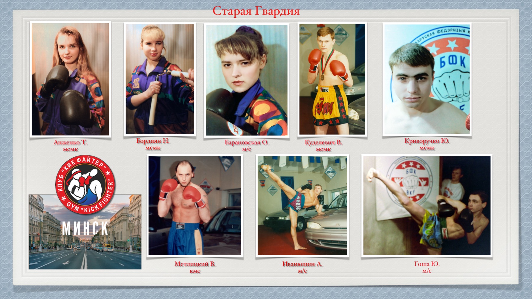 История Kickfighter 1995-1997 — архив клуба Kickfighter